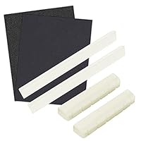 2 Set aus echtem Knochen Gitarre Brücke Sattel und Nut Ersatz für 6 String Klassik Gitarre Teile