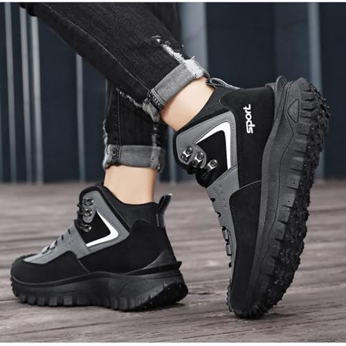 The First Young Men'S Steel Toe Hiking Work Boots – Non-Slip, Puncture-Resistant, Orthopedic Safety Shoes For Outdoor Use2