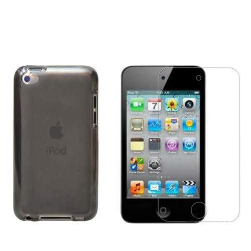 �ɓK�p����Apple ipod touch 4�p �\�t�g�N���X�^���N���ATPU�ی�V�F���P�[�X�J�o�[�Ƌ����K���X�X�N���[���v���e�N�^�[ (�����ȍ����P�[�X�ƃK���X)