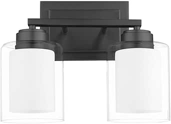 Quorum Lighting 582-2-59 Vanity, 2-Light 200 Total Watts, Matte Black