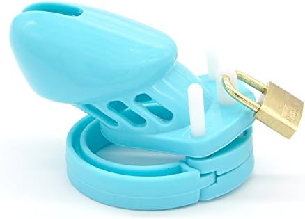 Miniatura 5 de Jaula de silicona para pene masculino, dispositivo de castidad para ejercicio de pene masculino (azul, A122)