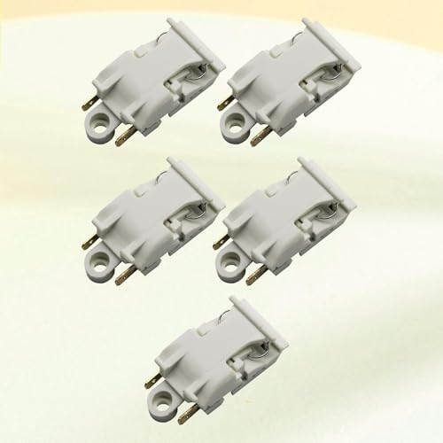 DimyFew 5 Pieces Electric Kettle Thermostat Kettle Thermostat Switch Accessories Kitchen Replace Parts Part Boiler Thermostat Switch, 16A 250V White