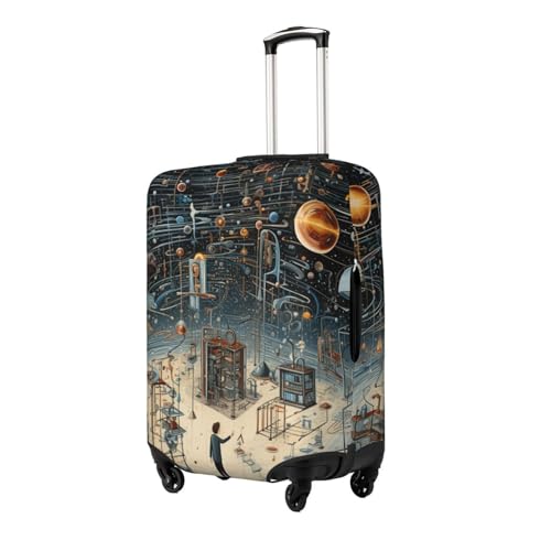 Physics Print Print Elastic Washable Baggage Protector Universal Suitcase Cover Travel Luggage Cover2