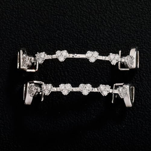 Fashion Silver Diamond Grilz Teeth Daily Street Fashion Rap Accessories for Men and Women3