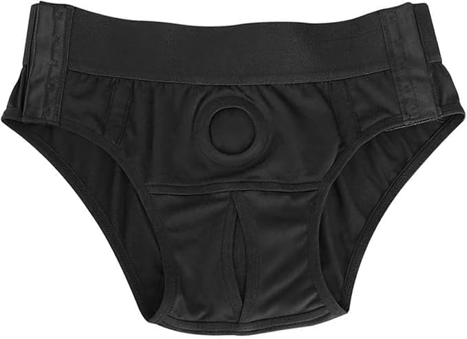 Harness Pants Strapless Briefs Underwear for Men woman elastic force Black
