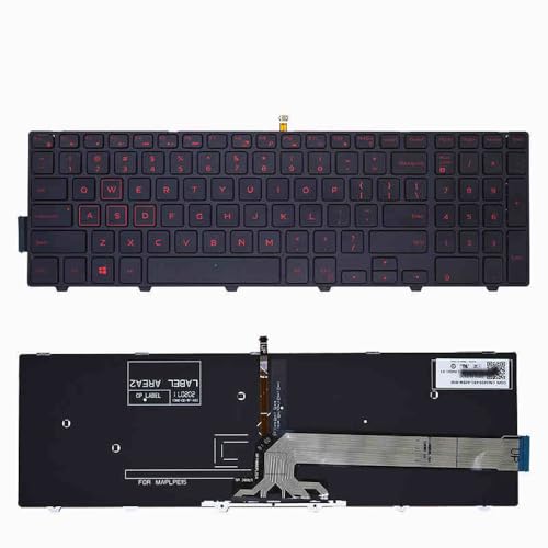 (�C�������p) �K�p���� DELL Inspiron 15-3567 5577 3552 3541 3542 3543 3547 �Ή��p�m�[�g�p�\�R���p�L�[�{�[�h�p��z�� �Ԃ���+�o�b�N���C�g�t��