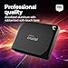 Crucial X10 Pro 4TB Portable SSD, Up to 2100MB/s Read, 2000MB/s Write, 3.2 USB-C, External Solid State Drive, Durable Storage for PC & Mac, for Professional Creators, Black - ‎CT4000X10PROSSD902