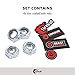 Fireball Dragon 5/16 Axle Nuts for Skateboard & Longboard Trucks - 4 Pack Longboard Lock Nuts for Skateboard Truck Axles - Performance Skateboard & Longboard Truck Hardware Nuts Kit (Silver)