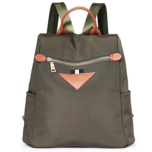 Backpacks Purse for Women Canvas Fashion Travel Ladies Designer Shoulder Bag Green