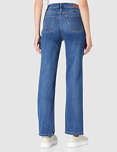 Wrangler Damen High Rise True Straight Fit Jeans, Hudson, 0W x 32L – Ansicht 3