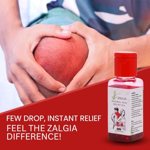 Image of Zalgia Oil - Natural ingredients Non-greasy formula for quick Pain Relief Oil for Back Pain, Muscle Joint Pain, Knee Pain, Body Pain 120ML