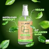 SOYECO Zestaw do czyszczenia ekranów 250 i 50 ml - w tym trzy œciereczki z mikrofibry - Wyœwietlacz Œrodek czyszcz¹cy do smartfonów, laptopów, tabletów, monitorów i telewizorów (LCD/TFT, LED, OLED)