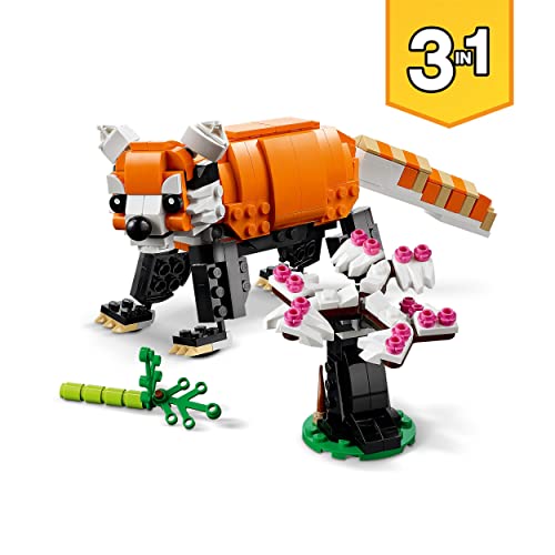 Image of LEGO Creator 3in1 Majestic Tiger 31129 Building Kit Featuring a Tiger, Red Panda and Koi Fish for Kids Aged 9+
