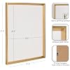 Kate and Laurel Calter Framed Linen Fabric Pinboard, 21.5x27.5, Gold