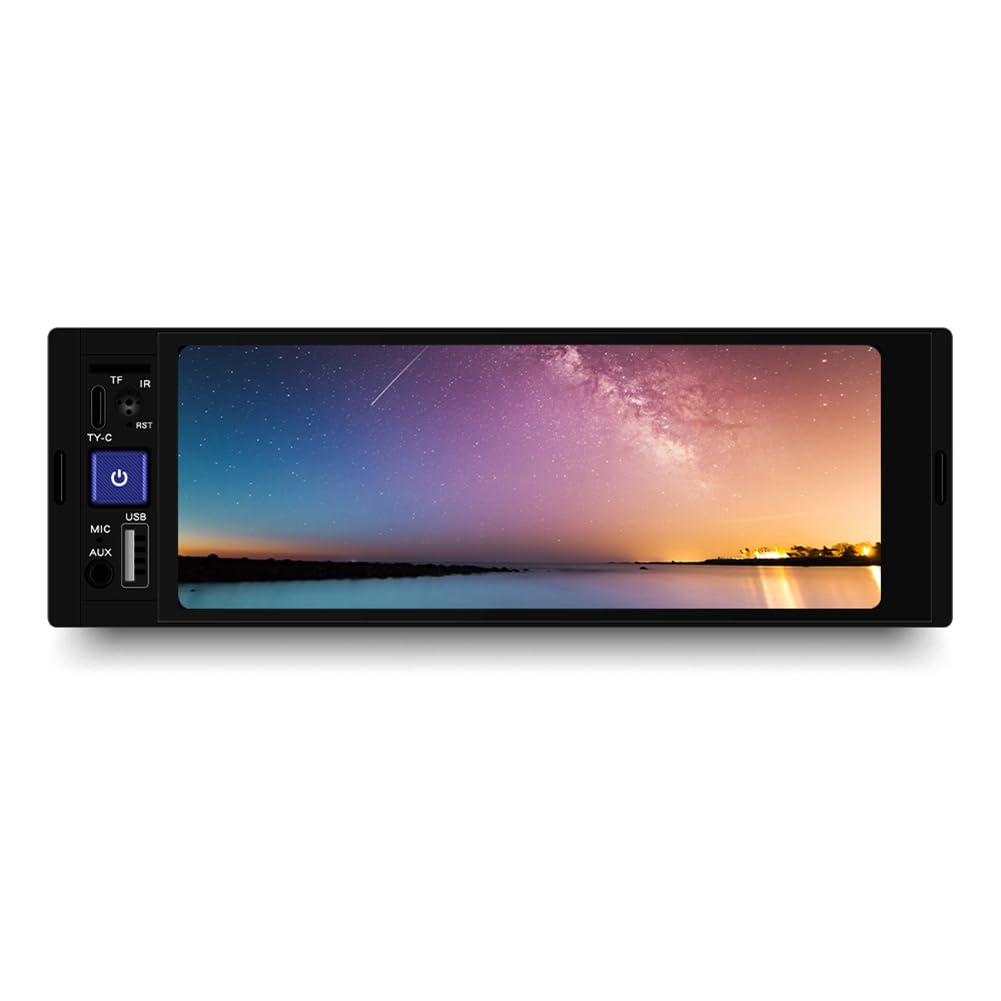 Autoradio Tactile 1 Din 6,86 Pouces avec Carplay Android Auto, Écran Tactile de 6,86 Pouces, TF USB -C, Système Audio Vidéo pour Voiture