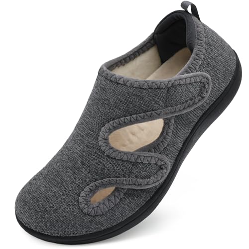 Womens Slippers Wide Diabetic Shoes Adjustable...