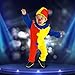 Cloudkids - Disfraz de Payaso Divertido para Niños Niñas Halloween Disfraz Manga...