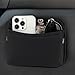 Accmor Car Seat Side Pocket Organizer, PU Leather Pouch Bag for Car Seat, Door, Window, Console, Registration Wallet Cards Trash Phone Sunglasses Holder Pocket for Auto