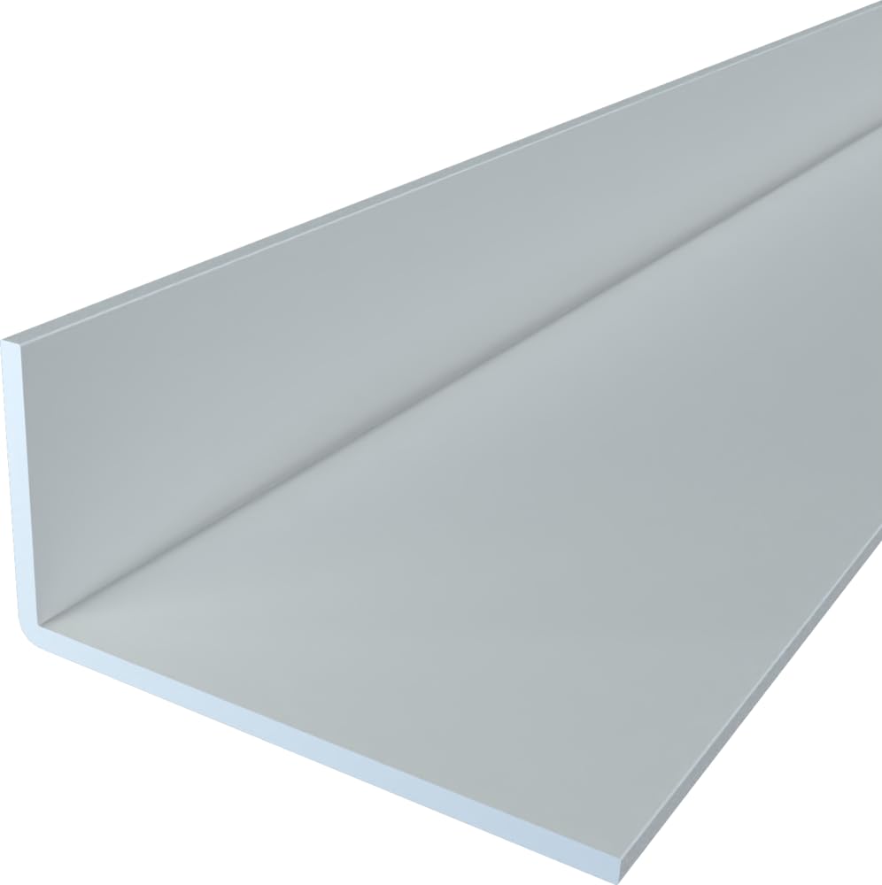 FaiX3.it - Perfil angular en L 50x25x2 mm de aluminio, lacado RAL 7044 "gris seda" mate, longitud 2500 mm