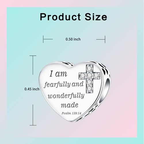 Image of LUXILLA Love You Best Friend Grandma Wife Heart Charm 925 Sterling Silver Charms Fit for Bracelets Necklace Jewelry Gift for Women
