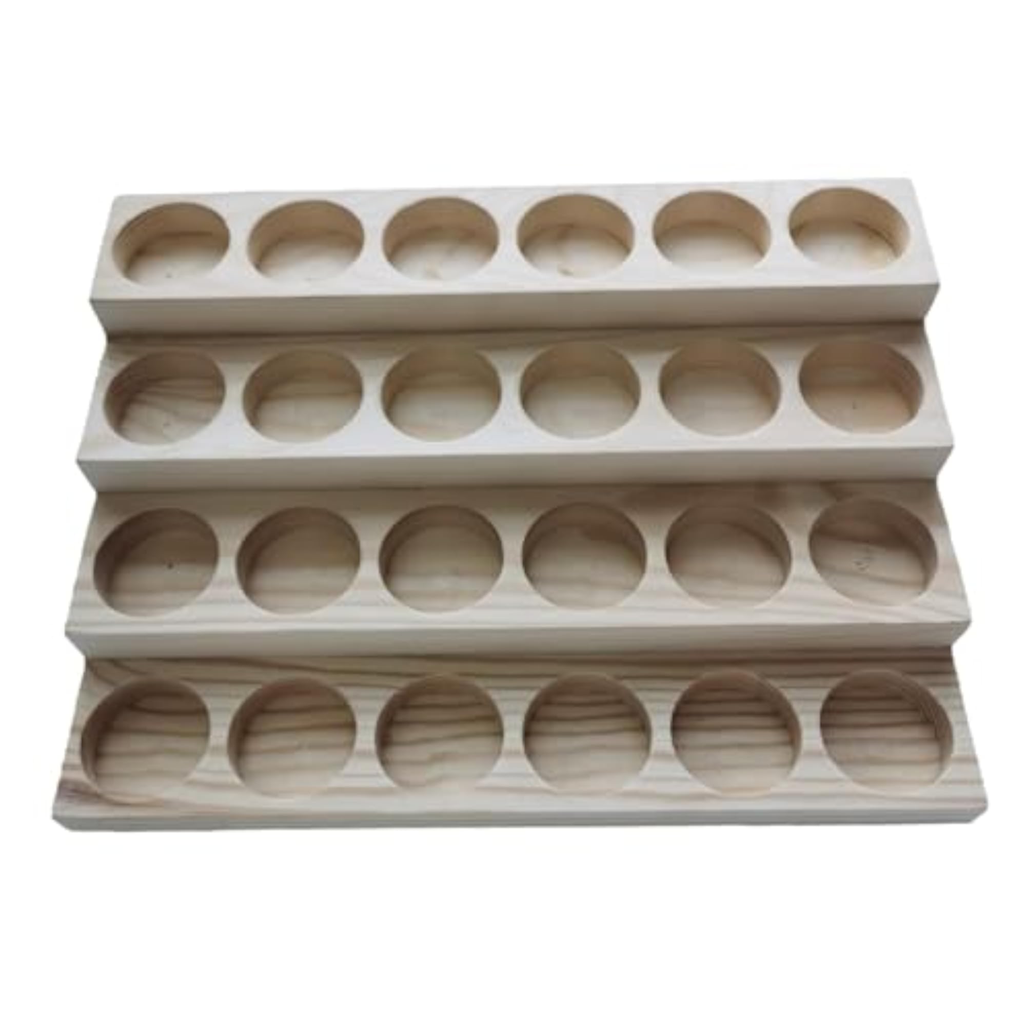 Wooden Essential Oil Display Stand with 24 Slots