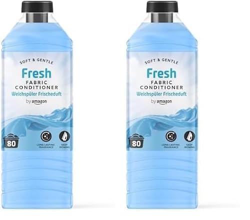 By Amazon Weichspüler, Frischeduft, 80 Waschladungen (Packung mit 2) By Amazon Weichspüler, Frischeduft, 80 Waschladungen (Packung mit 2)
