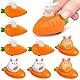 PWCTNT Ostern Geschenke Kinder, 8 Stück Ostergeschenke Kinder, Aufziehbare Hasen Mit Karotte, Hase Ostern Deko, Lustige Aufziehspielzeug Osterhasen Für Kinders Jungen Mädchen