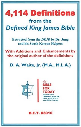 4,114 Definitions from the Defined King James Bible