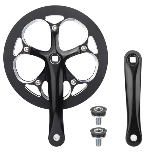 MEGHNA Bicycle Crankset 52 Teeth for 6-10 Speed Gears Lightweight