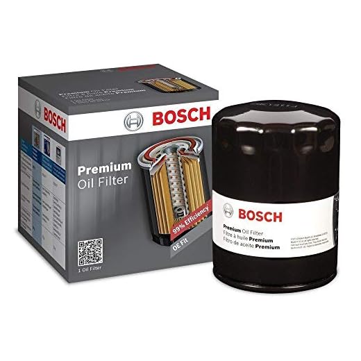 BOSCH 3330 Premium Oil Filter With FILTECH Filtration Technology - Compatible With Select Audi, Chrysler, Dodge, Ford, Jeep, Lexus, Lincoln, Mazda, Mercury, Saab, Toyota, Volkswagen