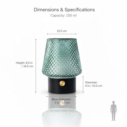 Mulin Diffusore Di Oli Essenziali In Vetro, 100ML Diffusore Aromaterapia Ad Ultrasuoni Ultra Silenzioso, 7 Colori Led, Senza Bpa, Profumatore Ambiente Per Relax E Benessere - 3