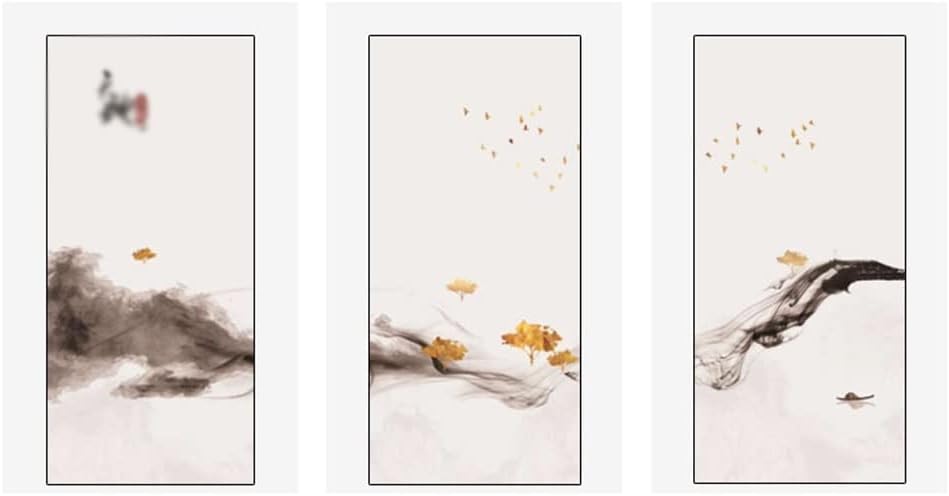 Window Privacy Film Window Film Window Privacy Film Chinese Ink Bathroom Partition Glass Doors and Windows Decorative Blackout Glass Film Window Film Blackout Window Film Window Films(A,60 * 90 cm)