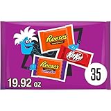 KIT KAT and REESE'S Assorted Milk Chocolate Snack Size, Halloween Candy Bag, 19.92 oz (35 Pieces)