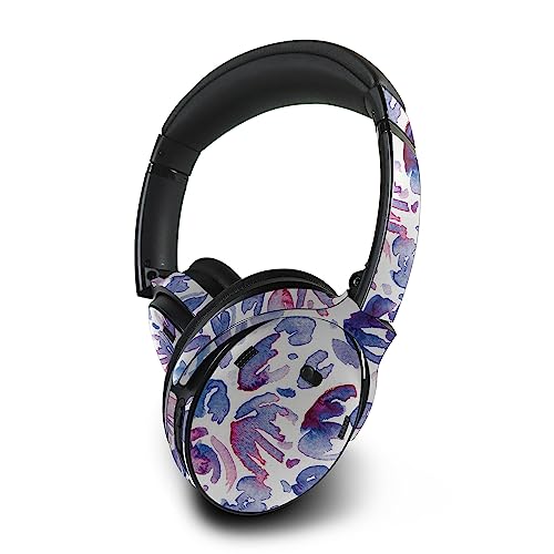 Image of MightySkins Skin Compatible with Bose QuietComfort 45 Headphones - Blue Petals | Protective, Durable, and Unique Vinyl Decal wrap Cover | Easy to Apply, Remove, and Change Styles | Made in The USA