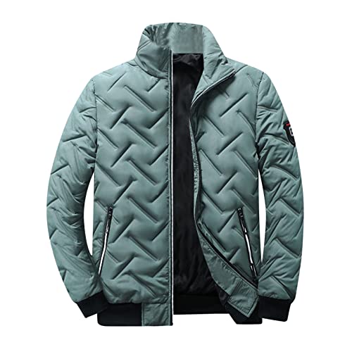 Hommes Mode Simple Solide Poche Cardigan Bouton vers Le Bas Coton Veste Casual Court Mode Épaissie Chaud Baseball Veste Blouson Cuir sans Homme Cover