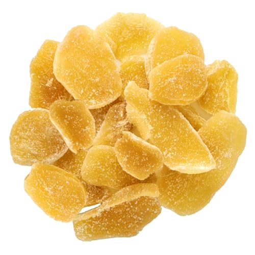 Crystallized Sweet and Spicy Dried Ginger Slices – 3 lb Resealable Bag – Premium Sweet & Spicy Snack – Natural Digestion Aid