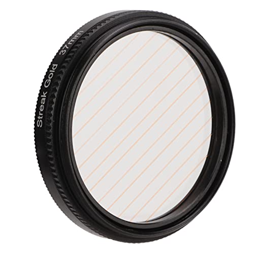 ゴールデンストリークフィルター、小型ゴールドストリークデジタルカメラレンズフィルターエフェクトフィルター、カメラDSLRシネマティックビデオ用光学ガラスフィルター、防水効果フィルター、取り付け簡単 (37mm)