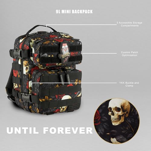 Image of WOLFpak 9L Mini Tactical Backpack (Until Forever) | Compact, Small Everyday Carry Bag for Gym, School, Travel | Durable, Water-Resistant Daypack with Molle System and Patch Panel