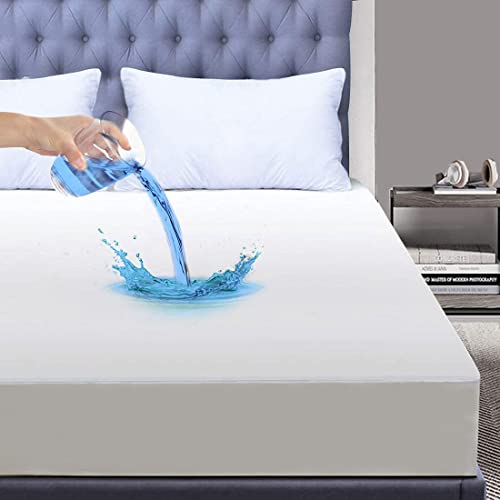Image of Mattress Protector Waterproof Mattress Cover Soft Breathable Drop for 6-12 inch Pad Size - 42 inchX42 inch