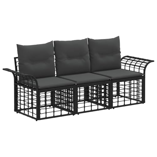 Canapé modulaire d'extérieur en rotin pour terrasses et petits espaces