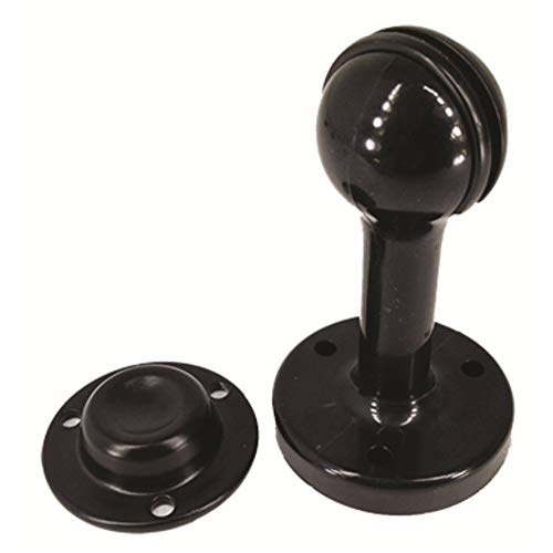 ObeCo OBPR-DM-DRSTPMAG-B Powder-Coated Magnetic Door Stop - Black