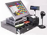 12" voll komplettes Handel Kassensystem mit ExpressKasse Kassensoftware für Lebensmittel-Laden, Zeitungs-Kiosk, Tabak-Laden, Lotto-Totto usw. int. Zeitungsmodul