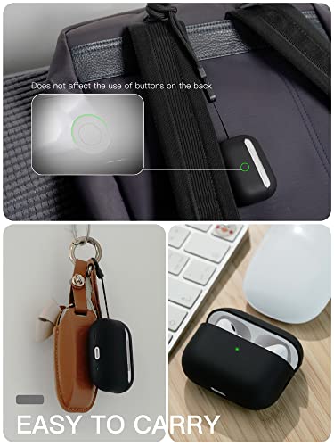 Liquid Silicone Case For Airpods Pro 2, Triple Layer Hybrid Protective Hard Case Shockproof Cover Compatible With Airpods Pro 2Nd Generation(Black) #TOP5