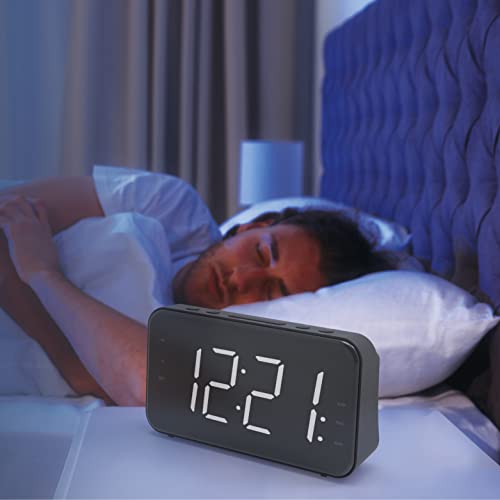 Coby CCR102 Portable Travel Alarm Clock Fm Radio, Dual Alarms With Snooze, Volume Control, Rechargeable Battery-Operated Clock thumb #6