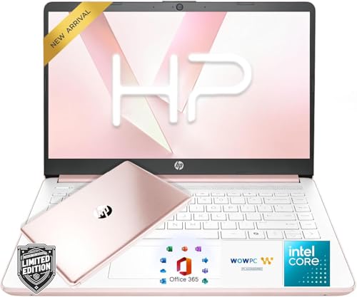 HP 14�C���` �n�j�[���x���_�[�y�ʃm�[�g�p�\�R���AIntel 4�R�A�v���Z�b�T�A4GB RAM�������A128GB SSD + 1TB�N���E�h�X�g���[�W�AMicrosoft 365 Web Apps�B