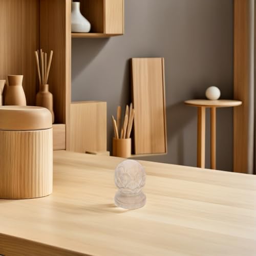 Remates de madera tallada FOMIYES, diseño elegante de piña para escaleras exclusivas, 2 piezas 8