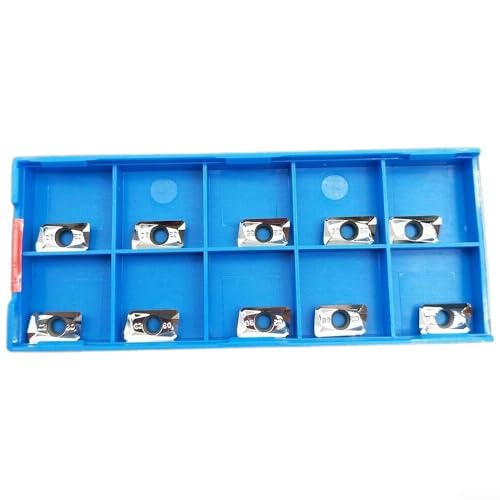 10 Pieces Carbide Milling Insert APGT1135PDFR-G2 H01 Aluminum Cutter Blade,High Grip Strength Strong Resistance Processing Speed