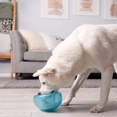 Planet Dog Orbee-Tuff Snoop - Interaktives Spielzeug für Hunde - Snackball - Blau - Groß