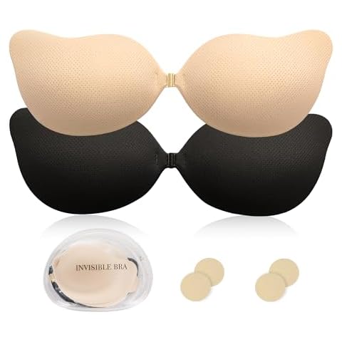 Kemowi 2 Pair Skin-Friendly Sticky Bra Cover