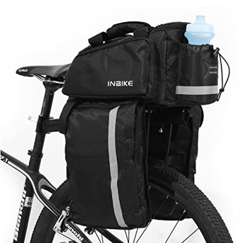 Locallion Bike Trunk Bag Expandable Bike Rack Bags 35L Bike Panniers Rear Seat Cargo Bag Bicycle Rack Trunks Convertible Handbag #TOP16